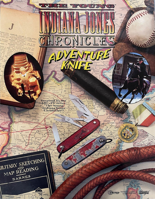 1992 Lucasfilm YOUNG INDIANA JONES unique United Cutlery store poster NEW