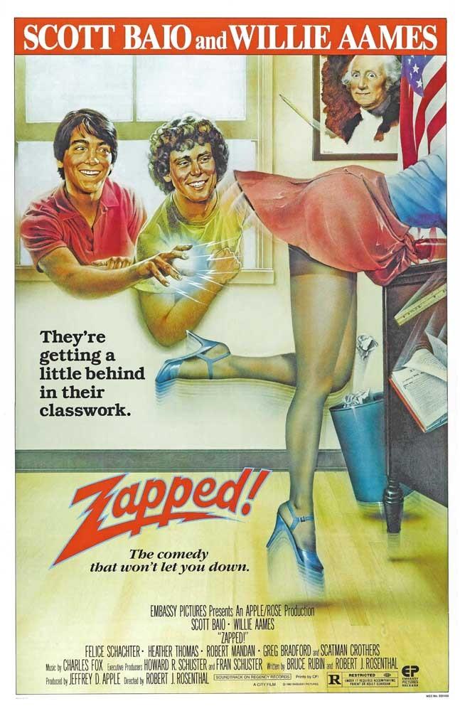Scott Baio ZAPPED! Willie Aames movie poster 11x17
