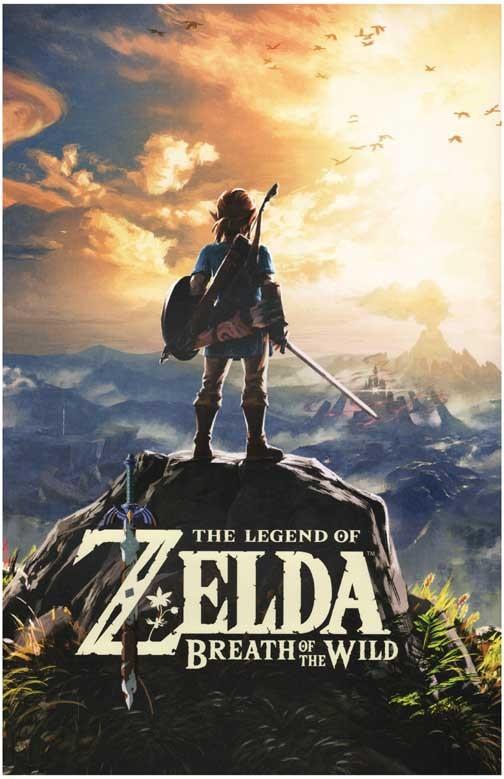 THE LEGEND OF ZELDA BREATH OF THE WILD video game cover poster 11x17