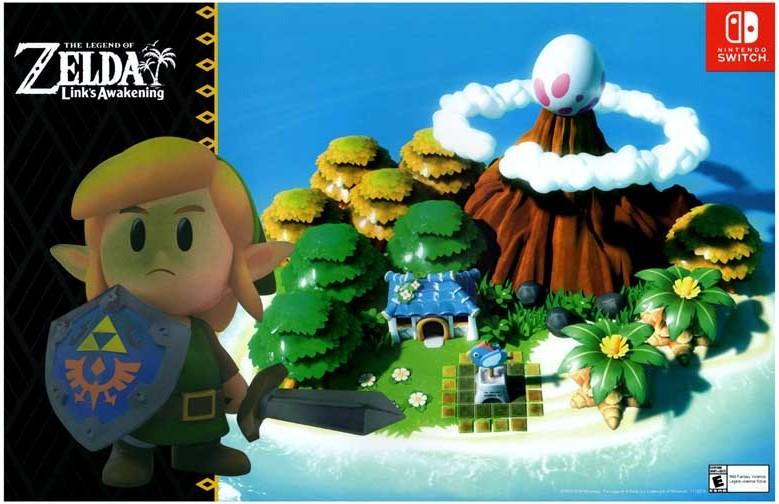 THE LEGEND OF ZELDA LINK'S AWAKENING remake video game poster 11x17