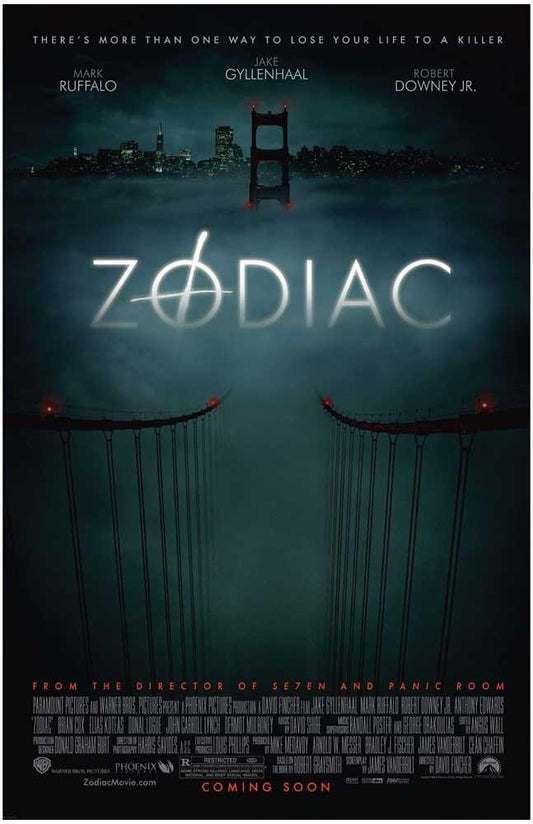 Mark Ruffalo ZODIAC Jake Gyllenhaal Robert Downey Jr adv movie poster 11x17