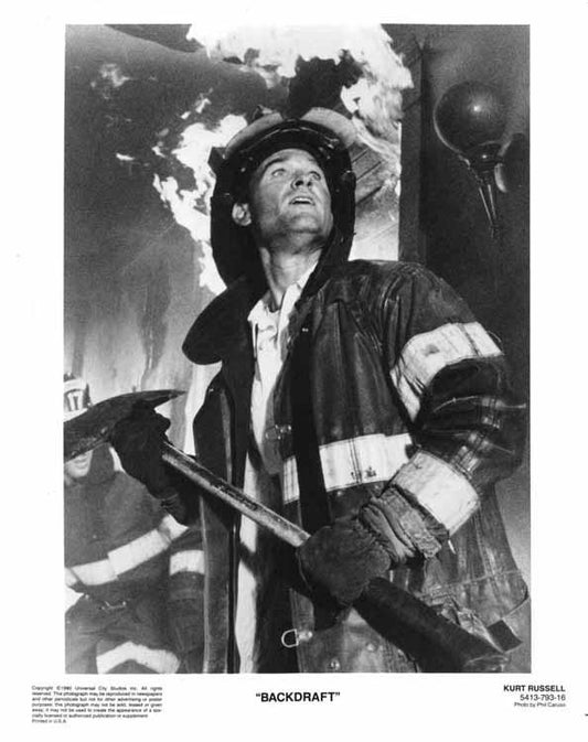 Kurt Russell BACKDRAFT original press photo 1990