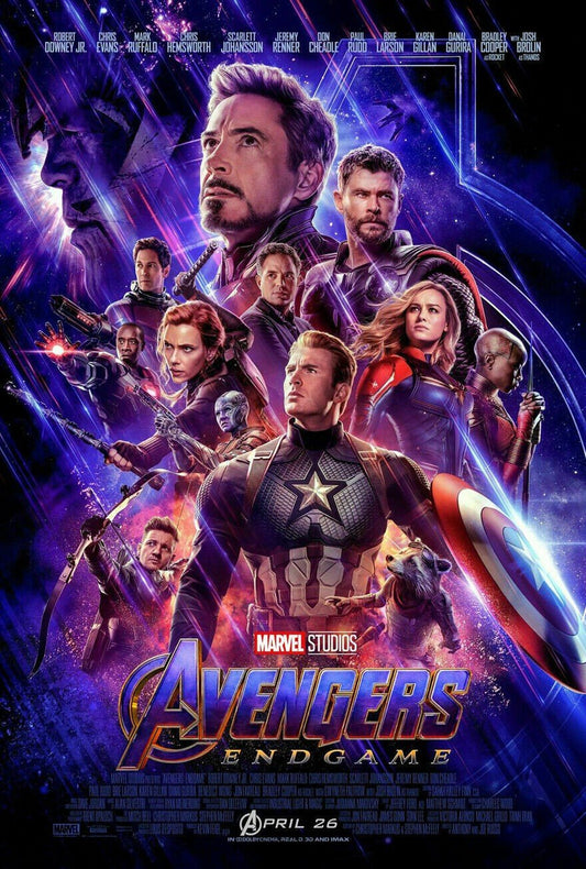 Robert Downey Jr. AVENGERS ENDGAME movie poster 2 Sided ORIGINAL FINAL 27x40