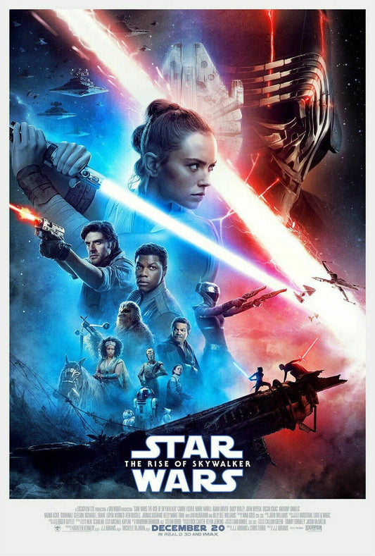 Ridley STAR WARS RISE OF SKYWALKER movie poster 2 Sided ORIGINAL FINAL 27x40