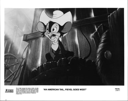 AN AMERICAN TAIL FIEVEL GOES WEST original press photo 1990