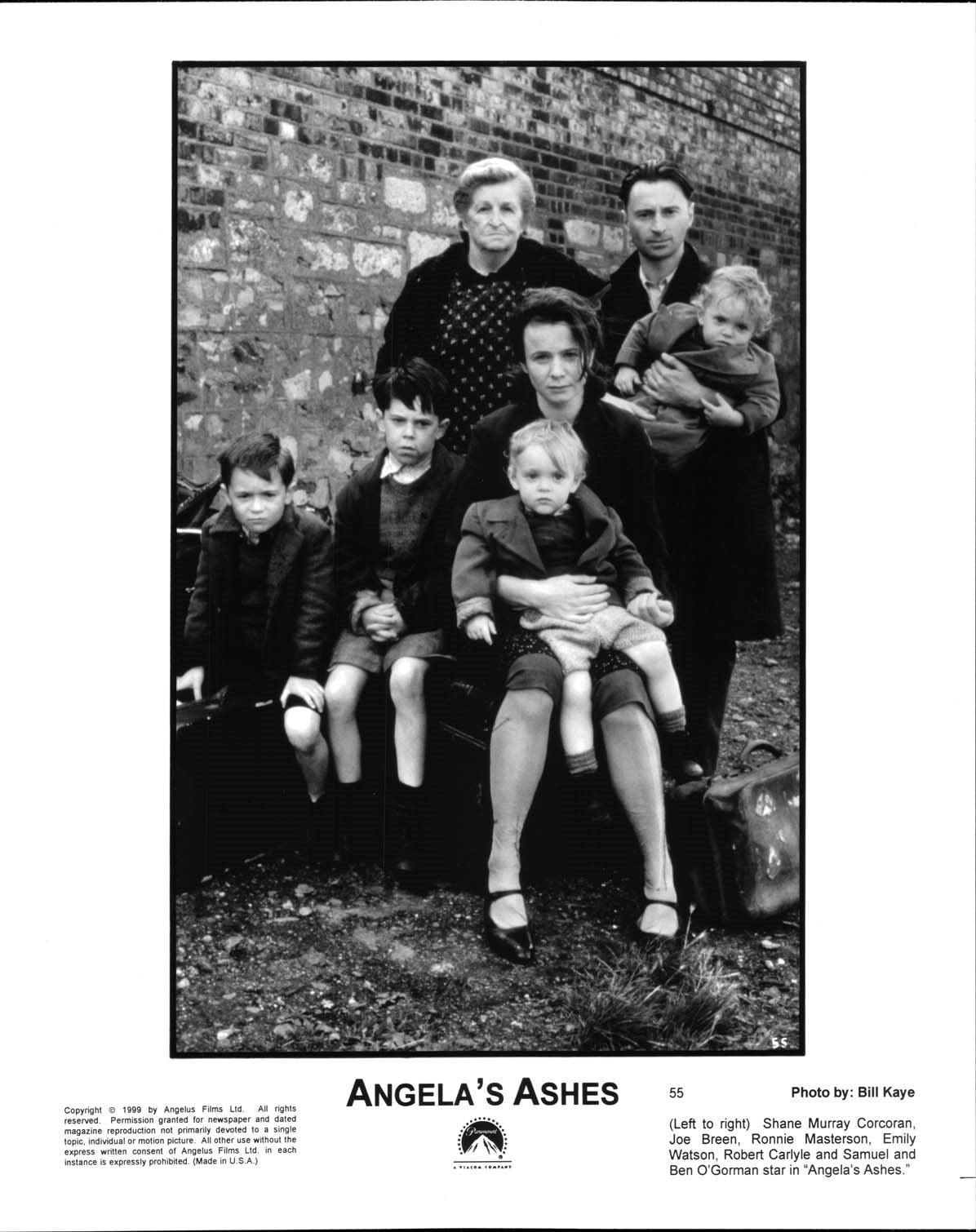 Emily Watson ANGELA'S ASHES Robert Carlyle original press photos 1999
