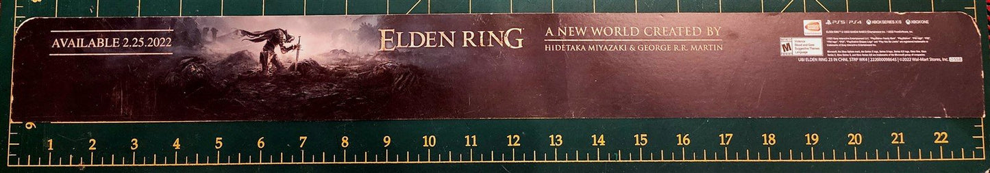 George RR Martin PS4 PS5 XBox banner signage ELDEN RING store sign