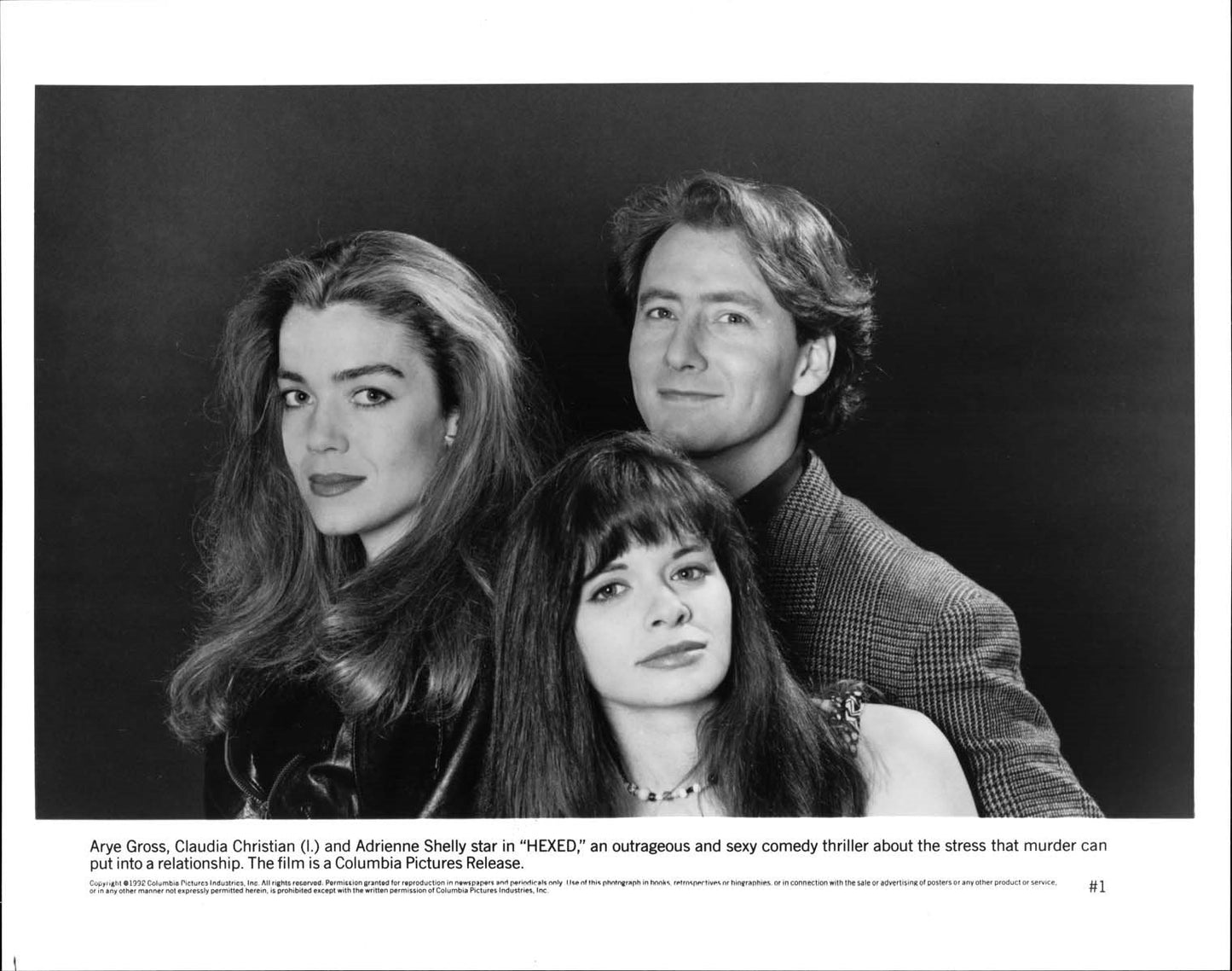 Arye Gross Claudia Christian HEXED Adriene Shelly original press photos 1992