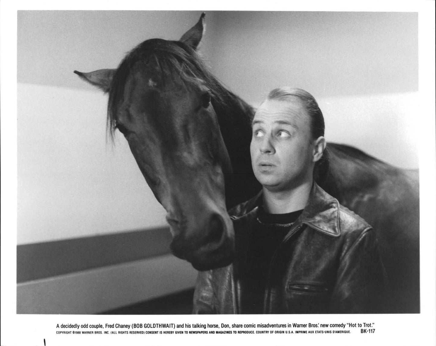 Bob Goldthwait HOT TO TROT original press photos 1988