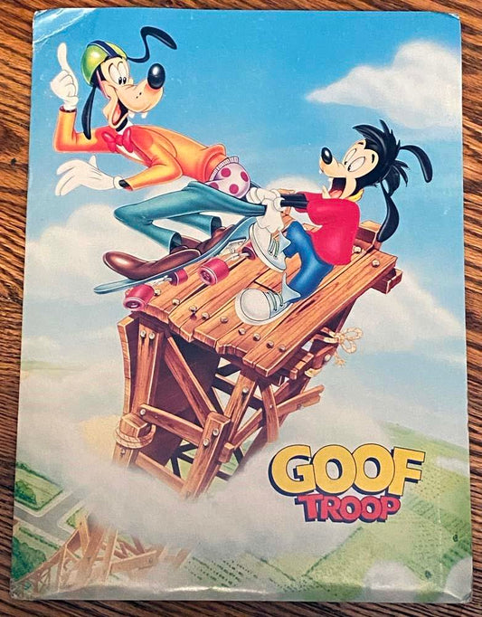 Disney 1992 Jim Cummings GOOF TROOP Rob Paulsen press kit with photos & slides