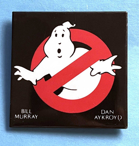 Bill Murray GHOSTBUSTERS Dan Aykroyd Hudson Ramis original 1984 promo pin button