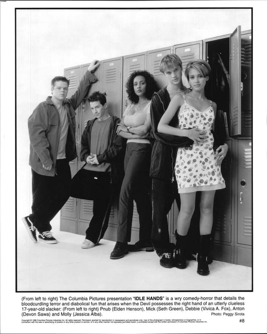 Jessica Alba IDLE HANDS Seth Green original press photo 1996