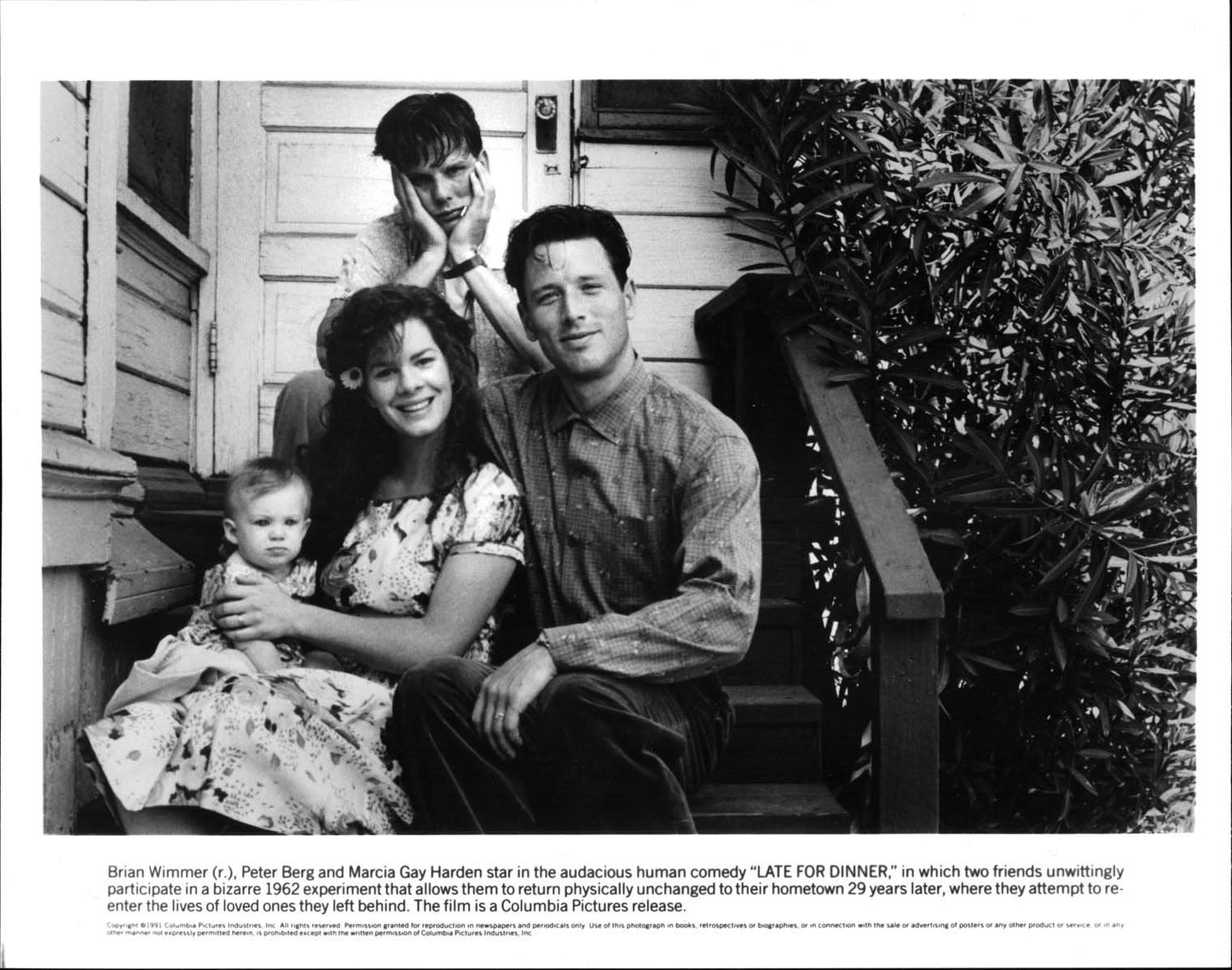 Marcia Gay Harden LATE FOR DINNER Peter Berg original press photo 1991