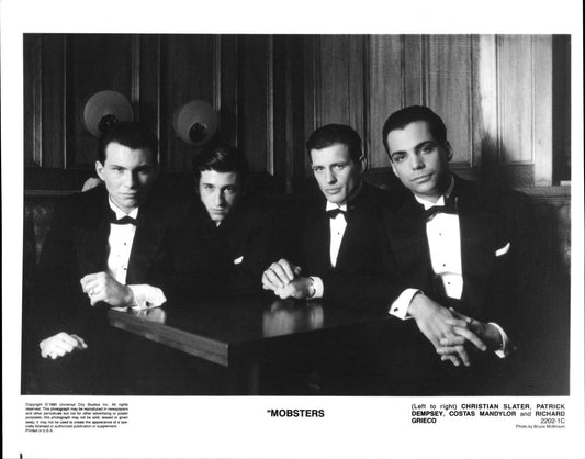 Christian Slater MOBSTERS Patrick Dempsey original press photo 1990