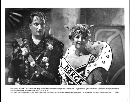 Jeffrey Jones MOM AND DAD SAVE THE WORLD Teri Garr original press photo 1991