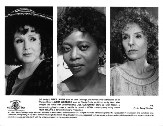 Piper Laurie RICH IN LOVE Alfre Woodard original press photo 1992