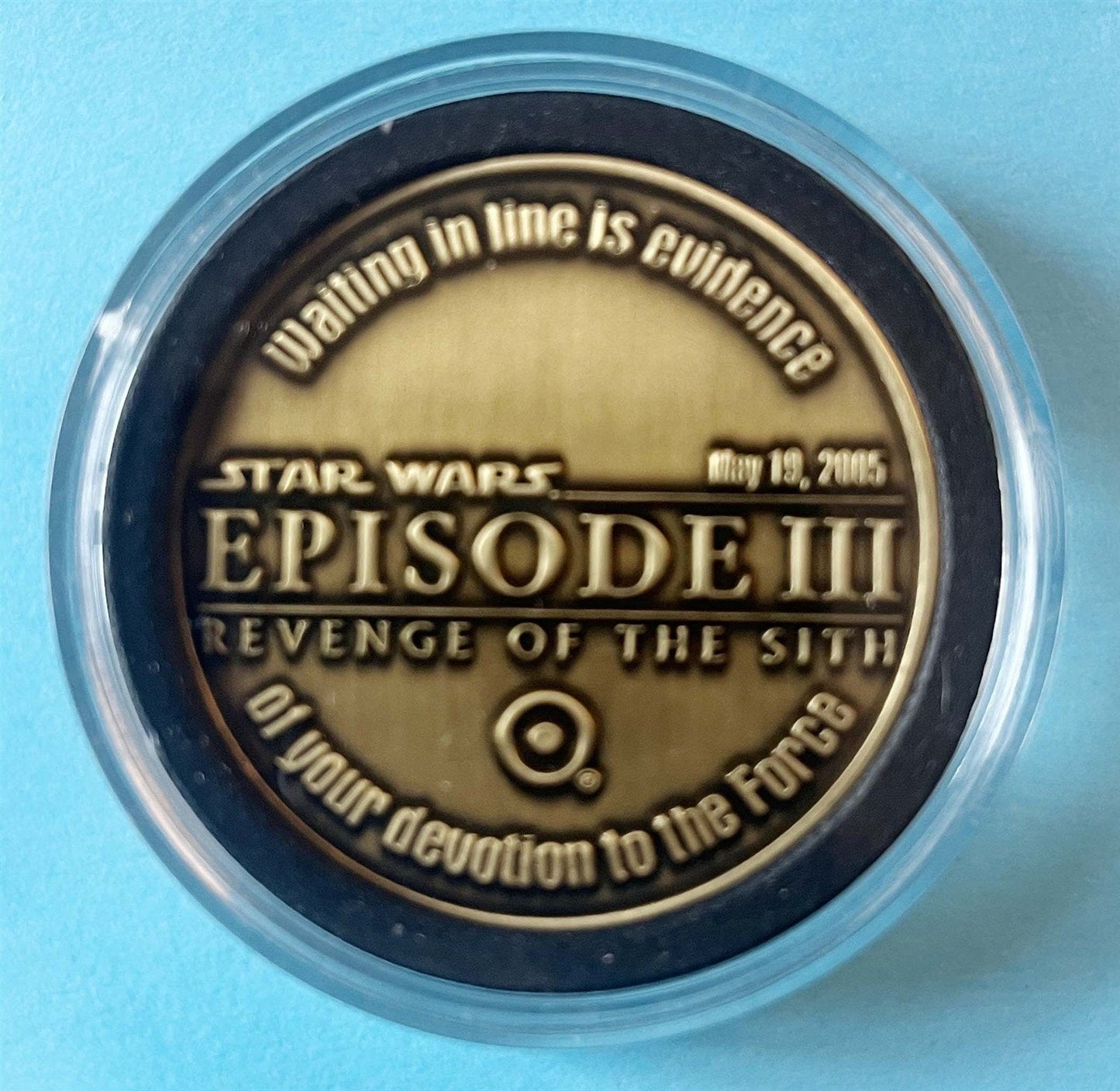 STAR WARS Episode III Target Dog WAITING IN LINE collector coin 2005