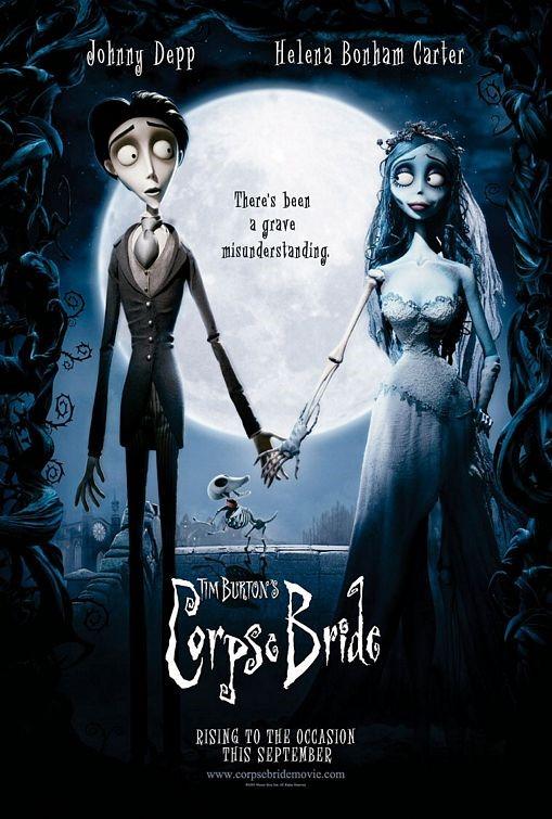 Tim Burton CORPSE BRIDE Johnny Depp original 27x40 DS movie poster 2005
