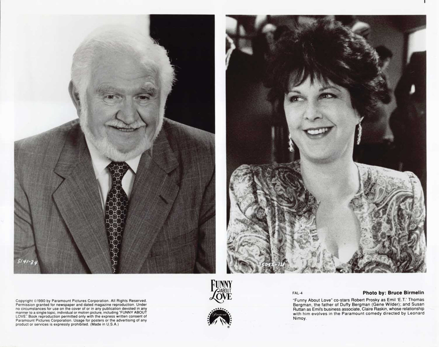 Gene Wilder FUNNY AOBUT LOVE Christine Lahti original press photos 1990
