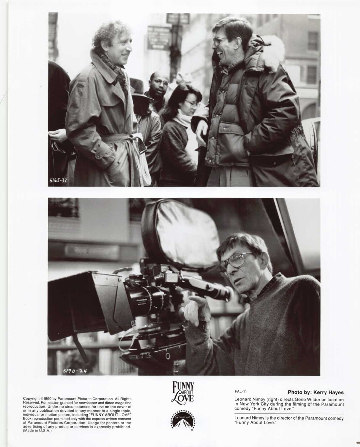 Gene Wilder FUNNY ABOUT LOVE Christine Lahti original press photos 1990