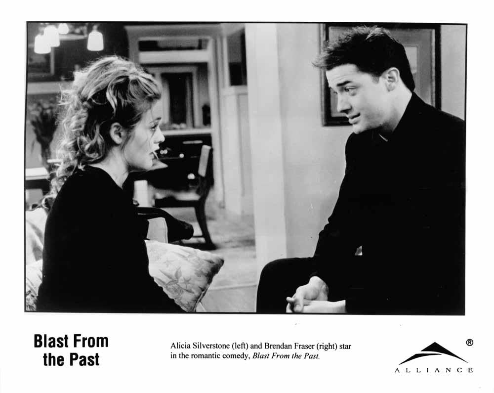 Brendan Fraser BLAST FROM THE PAST Alicia Silverstone original press photos 1999