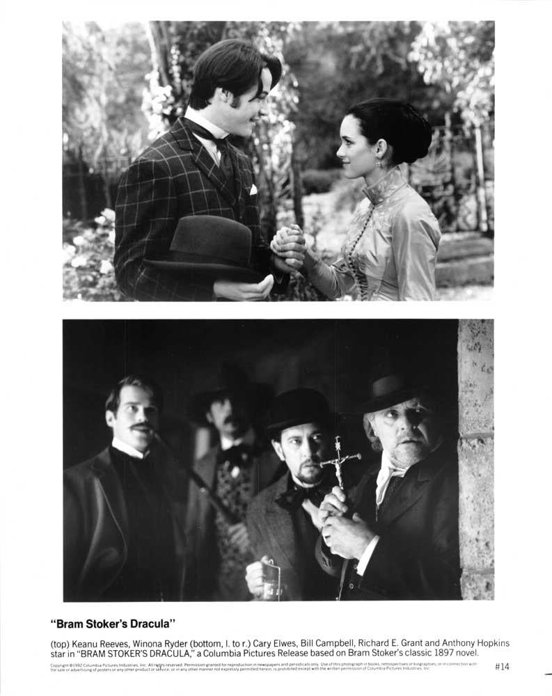 Keanu Reeves 1992 BRAM STOKER'S DRACULA original press photo Winona Ryder