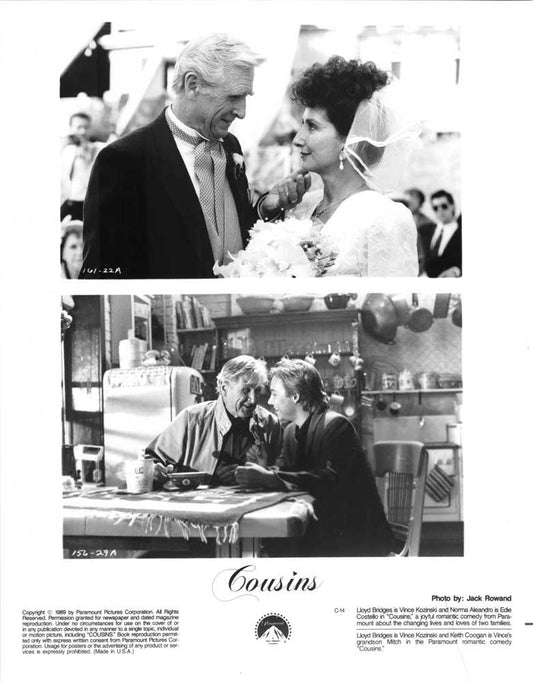 Lloyd Bridges COUSINS Keith Coogan Norma Aleandro original press photo 1989