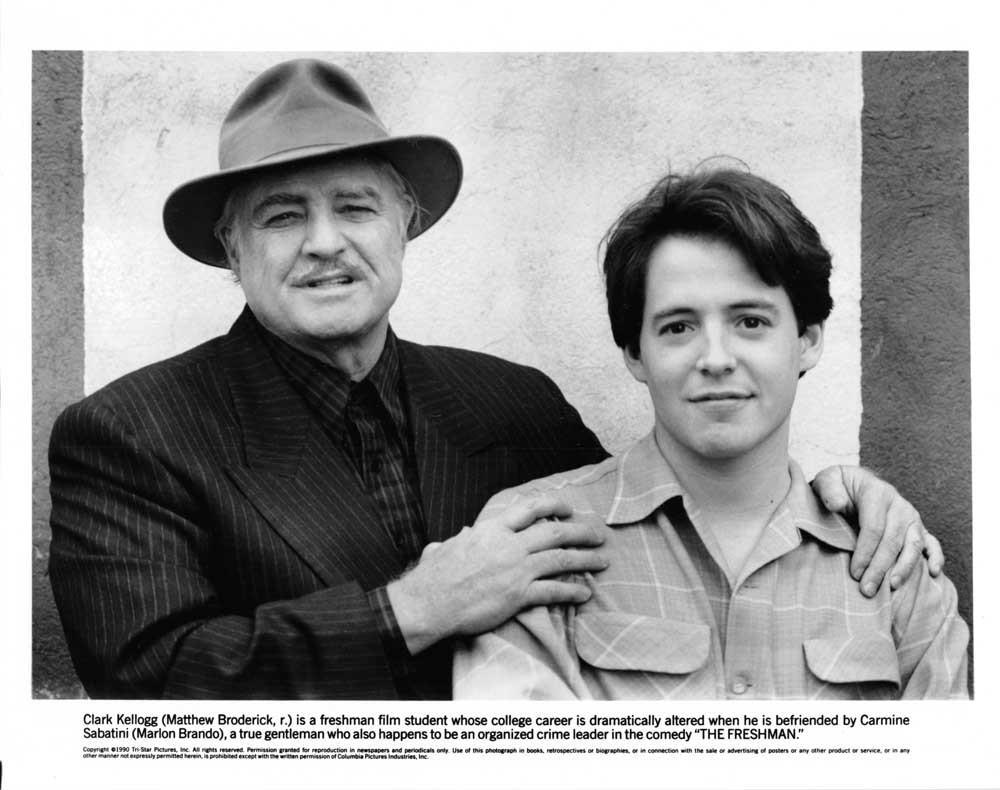 Marlon Brando THE FRESHMAN Matthew Broderick original press photo 1990