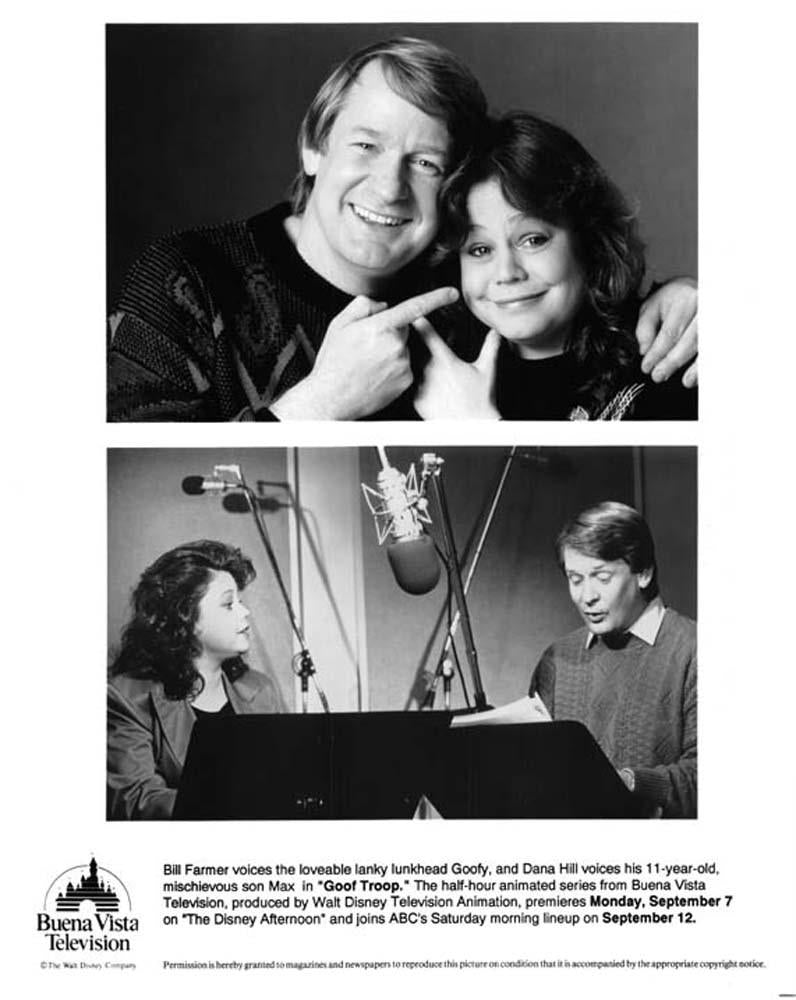 Disney 1992 Jim Cummings GOOF TROOP Rob Paulsen press kit with photos & slides