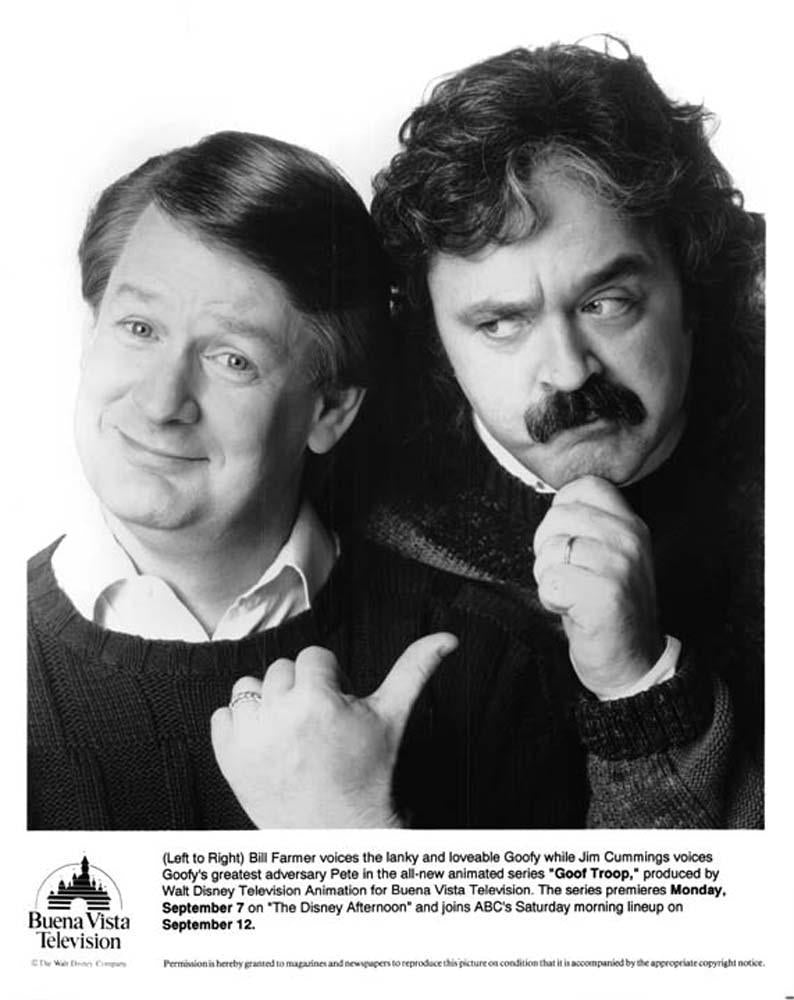 Disney 1992 Jim Cummings GOOF TROOP Rob Paulsen press kit with photos & slides