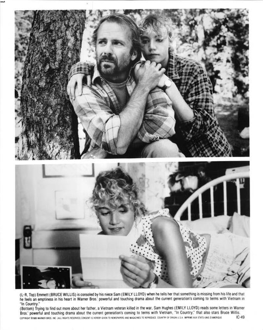 Bruce Willis IN COUNTRY 1989 original press photo Emily Lloyd