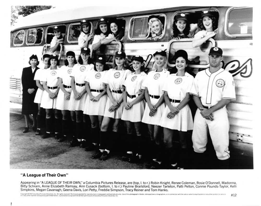 Madonna 1992 LEAGUE OF THEIR OWN original press photo Geena Davis Lori Petty