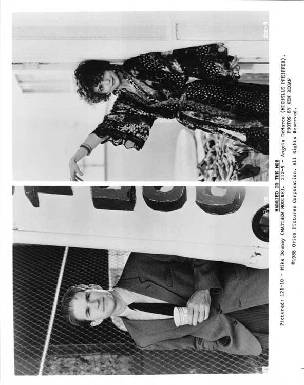 Michelle Pfeiffer 1988 MARRIED TO THE MOB Matthew Modine press kit 11 stills