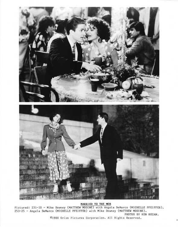 Michelle Pfeiffer 1988 MARRIED TO THE MOB Matthew Modine press kit 11 stills