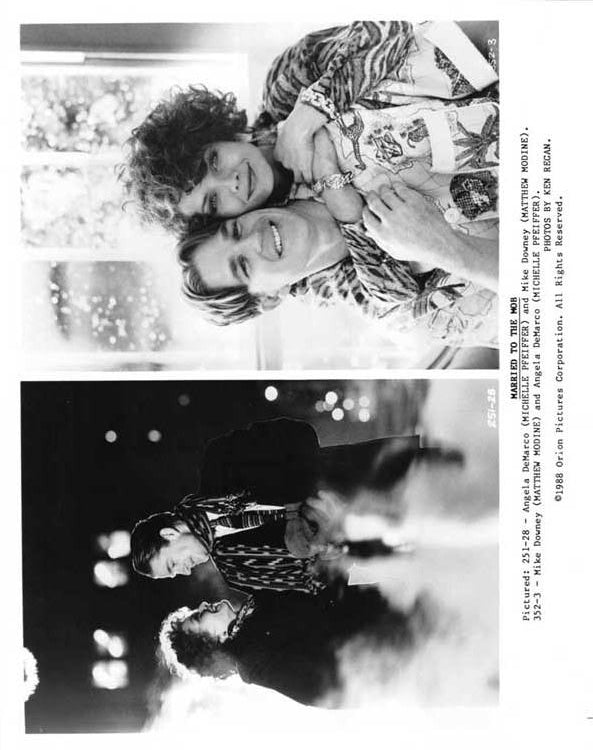 Michelle Pfeiffer 1988 MARRIED TO THE MOB Matthew Modine press kit 11 stills