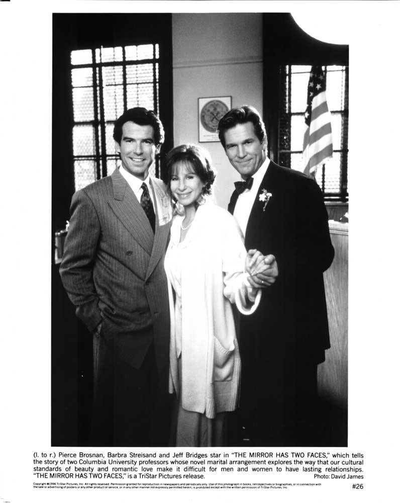 Barbra Streisand MIRROR HAS TWO FACES Pierce Brosnan Jeff Bridges press photo