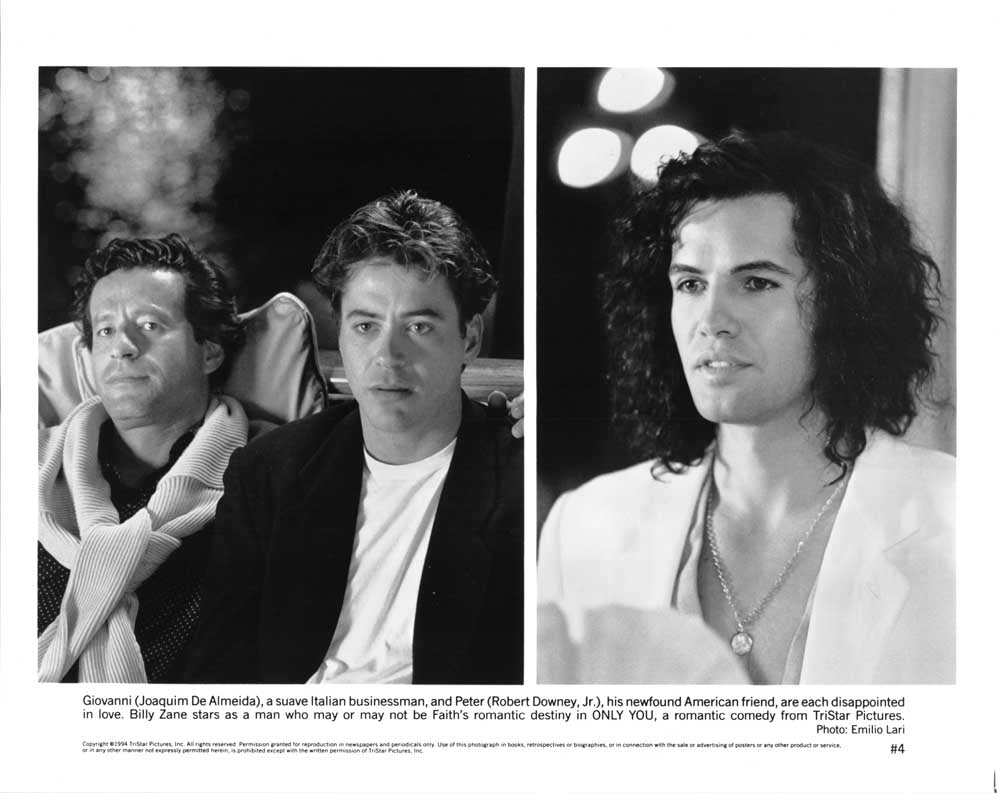 Robert Downey Jr ONLY YOU Marisa Tomei Billy Zane original press photos 1994