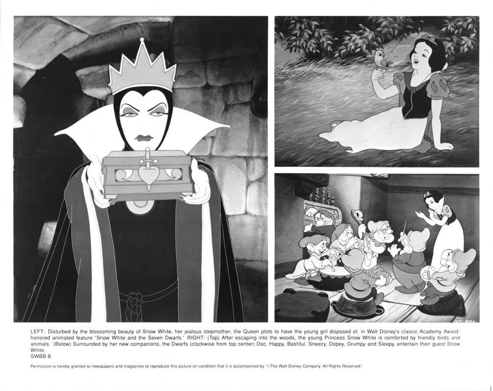 Disney 1993 SNOW WHITE AND SEVEN DWARFS press kit with photos