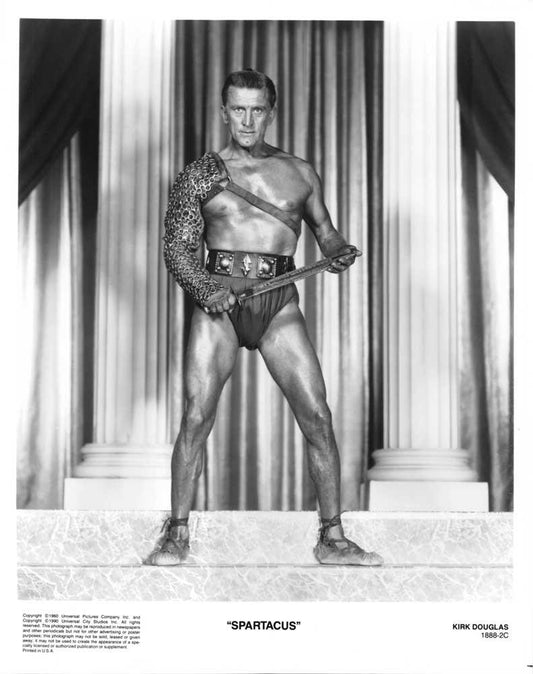 Kirk Douglas SPARTACUS re-release original press photo 1990