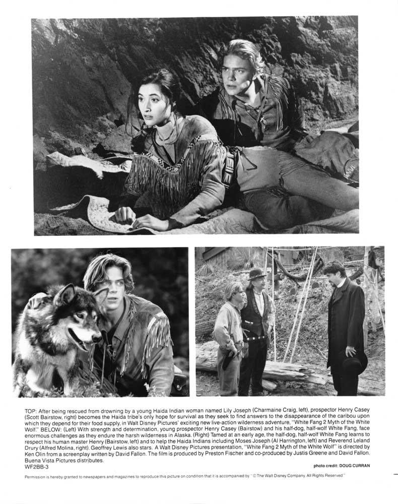 Scott Bairstow WHITE FANG 2 Charmaine Craig Alfred Molina original press photo