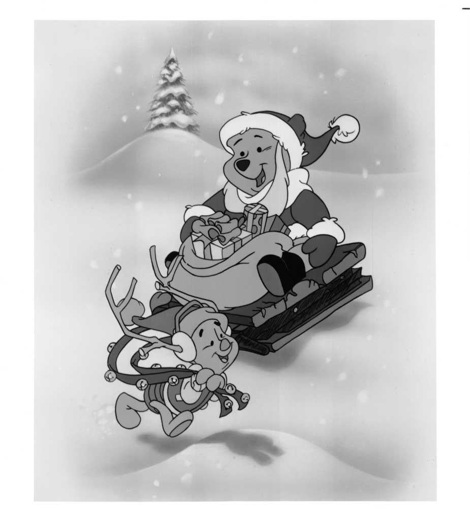 Disney 1991 WINNIE THE POOH AND CHRISTMAS TOO press kit with photos