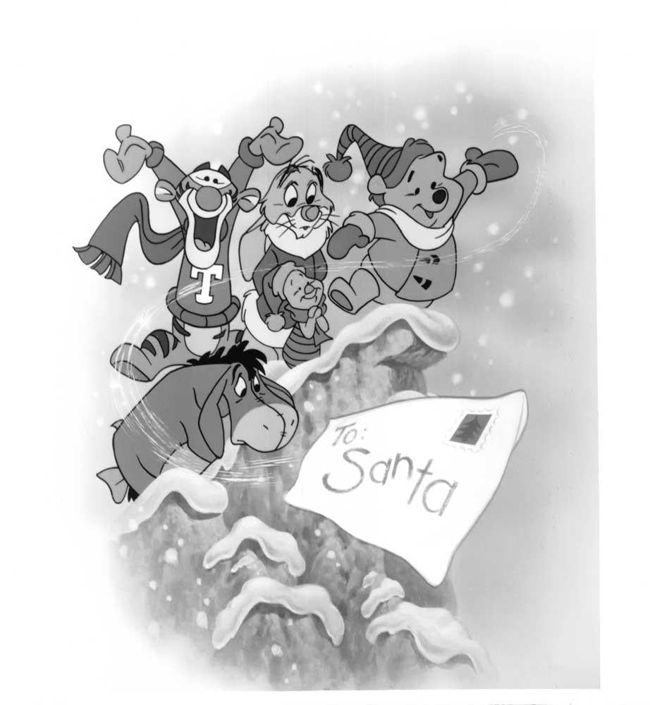 Disney 1991 WINNIE THE POOH AND CHRISTMAS TOO press kit with photos