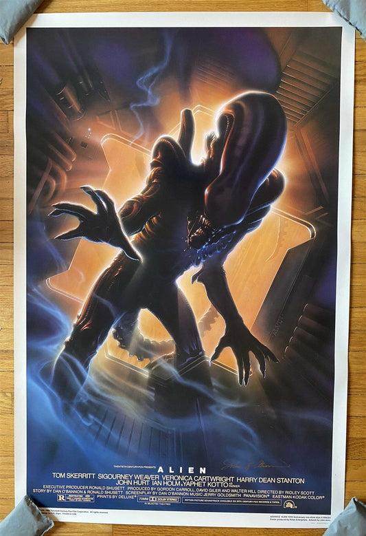 ALIEN 15th Anniversary numbered limited movie poster Killian JOHN ALVIN SIGNED