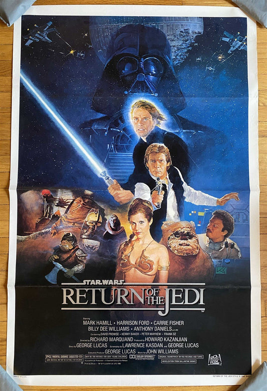 Star Wars RETURN OF THE JEDI Style B 1983 ORIGINAL 27x41 movie poster