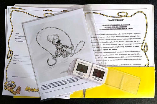 Disney MARSUPILAMI Dan Castellaneta Jim Cummings 1993 press kit SCHNOOKUMS
