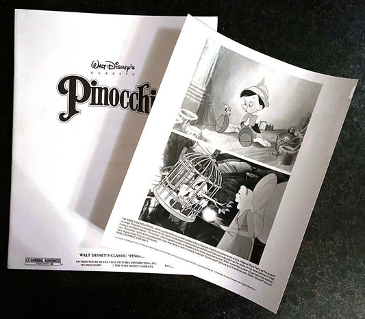 Disney 1992 PINOCCHIO press kit