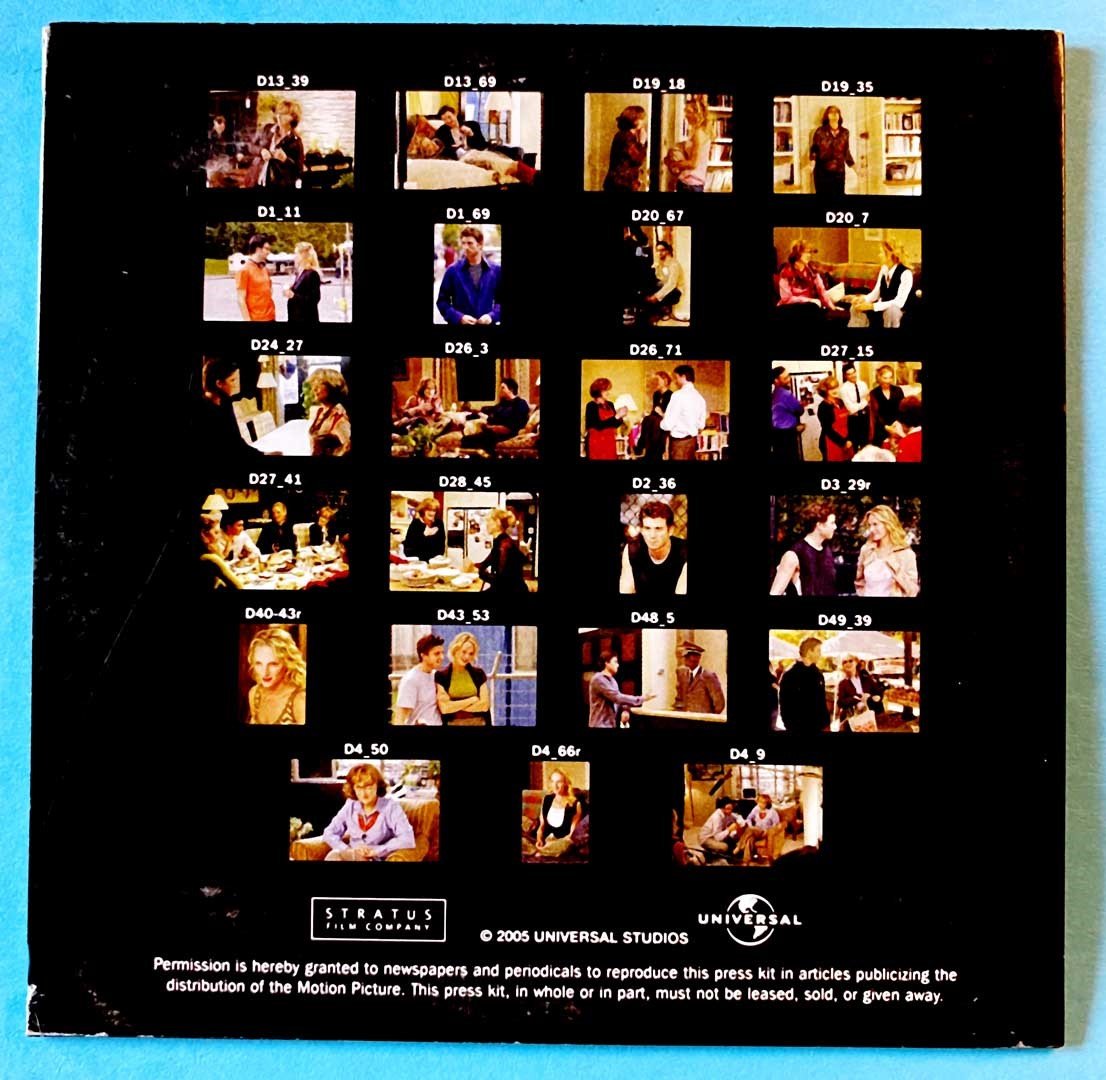 Uma Thurman PRIME Meryl Streep Bryan Greenberg press kit 2005