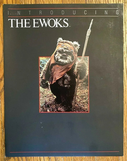 Star Wars INTRODUCING THE EWOKS press kit Return of the Jedi folder 35mm slide