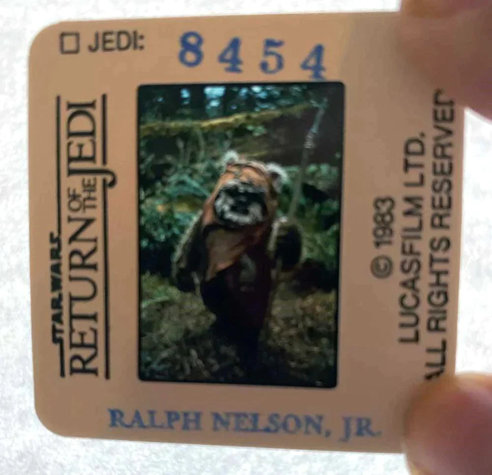 Star Wars INTRODUCING THE EWOKS press kit Return of the Jedi folder 35mm slide