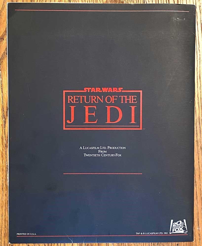 Star Wars INTRODUCING THE EWOKS press kit Return of the Jedi folder 35mm slide